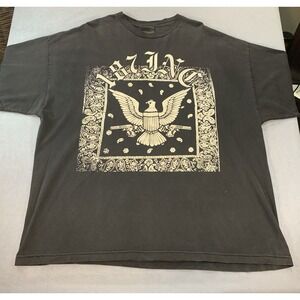 187 Inc Baggy Streetwear Mens T-shirt Y2K Black Sz 3XL